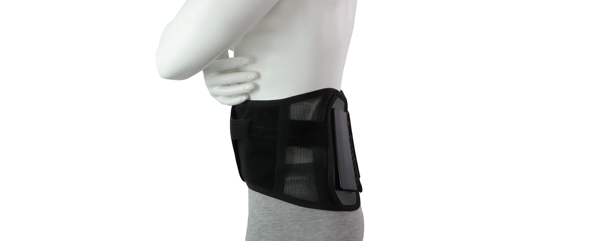 Ceinture Lombaire Portée Par Un Homme - Vue De Côté
