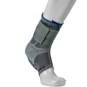 Attelle Pour Tendon D'Achille Douloureux De Compression - Avec Cellules À Air Au Talon Et Sangle Large - Grise - Vue De Devant