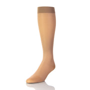 Bas Compressif 20 30 mmHg Pour Homme Doctor Brace Circutrend - Fait En Tissu Semi Opaque - Couleur Beige - Qui Couvre Les Mollets - Vue Sur Une Demi Jambe