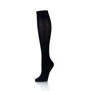 Bas de compression noirs 20-30 mmHg pour femmes, vue latérale, confort et style - Softmedi
