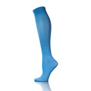 Bas de compression mignons 20-30 mmHg hauteur genou couleur bleu ciel, confort et style - Softmedi