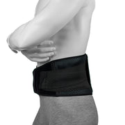 Ceinture Lombaire Homme Ou Femme - Portée Par Un Homme - De Sport En Néoprène Bionique - Vue Latérale