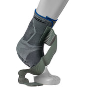 Attelle Pour Tendinite Du Tendon D'Achille De Contention  Avec Coussinet Pneumatique Au Talon - Grise - Vue Avec La Sangle Ouverte