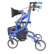 Airgo Fusion Marchette Adulte Chaise Roulante F20 En Duo Avec Vue De Côté En Bleu