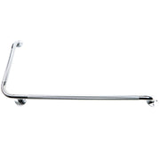 Barre D'appui Pour Baignoire Chromée Courbée En L De 32x16 Pouces Placée En Horizontal