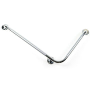 Barre D'appui Pour Salle De Bain Courbée En L De 32x16 Pouce Vue Côté Droit Installée En Position V