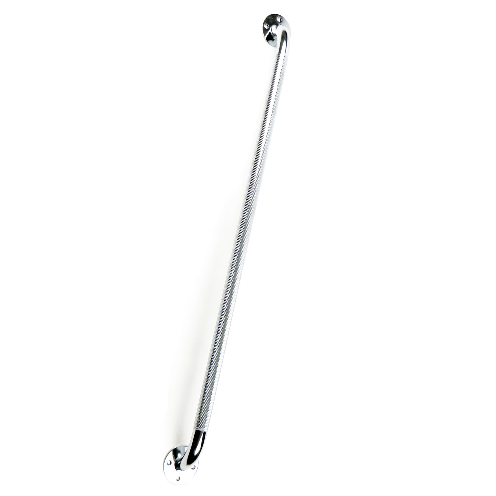 Barre D'appui Pour Baignoire Chromée Pour Personne Âgée De 32 Pouces De Longueur Surface Antidérapante Inoxydable Vue Oblique