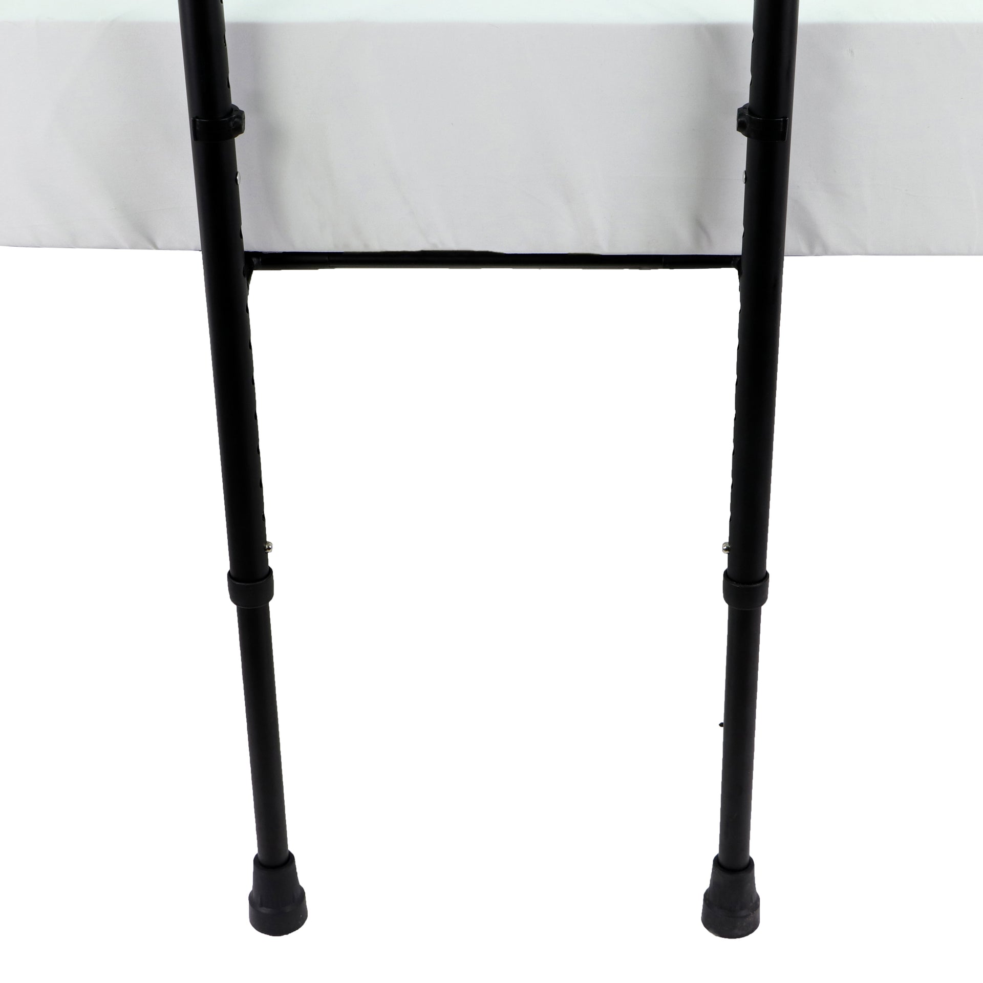 Barre De Lit Pour Aîné Sur Pieds Ajustable Vue Proche Des Pattes Et Des Embouts