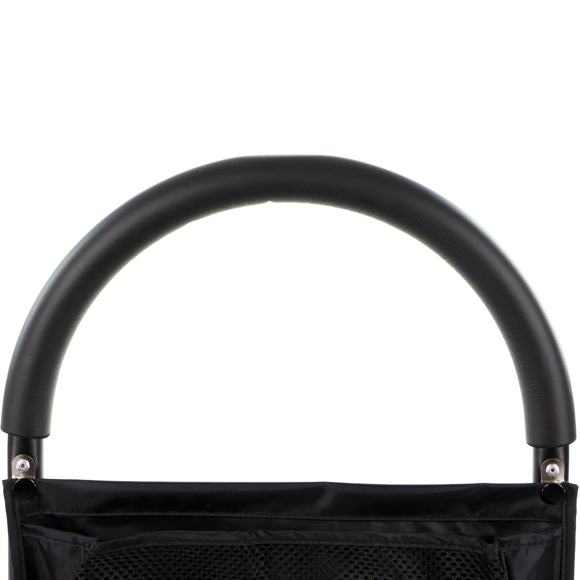 Barrière De Lit Avec pattes Vue Rapprochée De La Poignée D'appui Coussinée