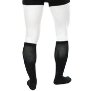 Bas Compressifs 20-30 Aux Genoux Pour Hommes Couleur Noire Doctor Brace Actiman Vue Proche Mollets