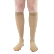 Bas Compression 30-40 mmHg Au Genou Doctor Brace Circutrend Pour Femme Beige Bout Fermé