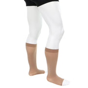 Bas De Compression 20-30 Genou Avec Pointe Ouverte Homme Doctor Brace Vue Proche Jambe Droite