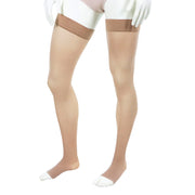 Bas De Contention Pointes Ouvertes Aux Orteils À La Cuisse 30-40 mmHg Beige Peau Doctor Brace