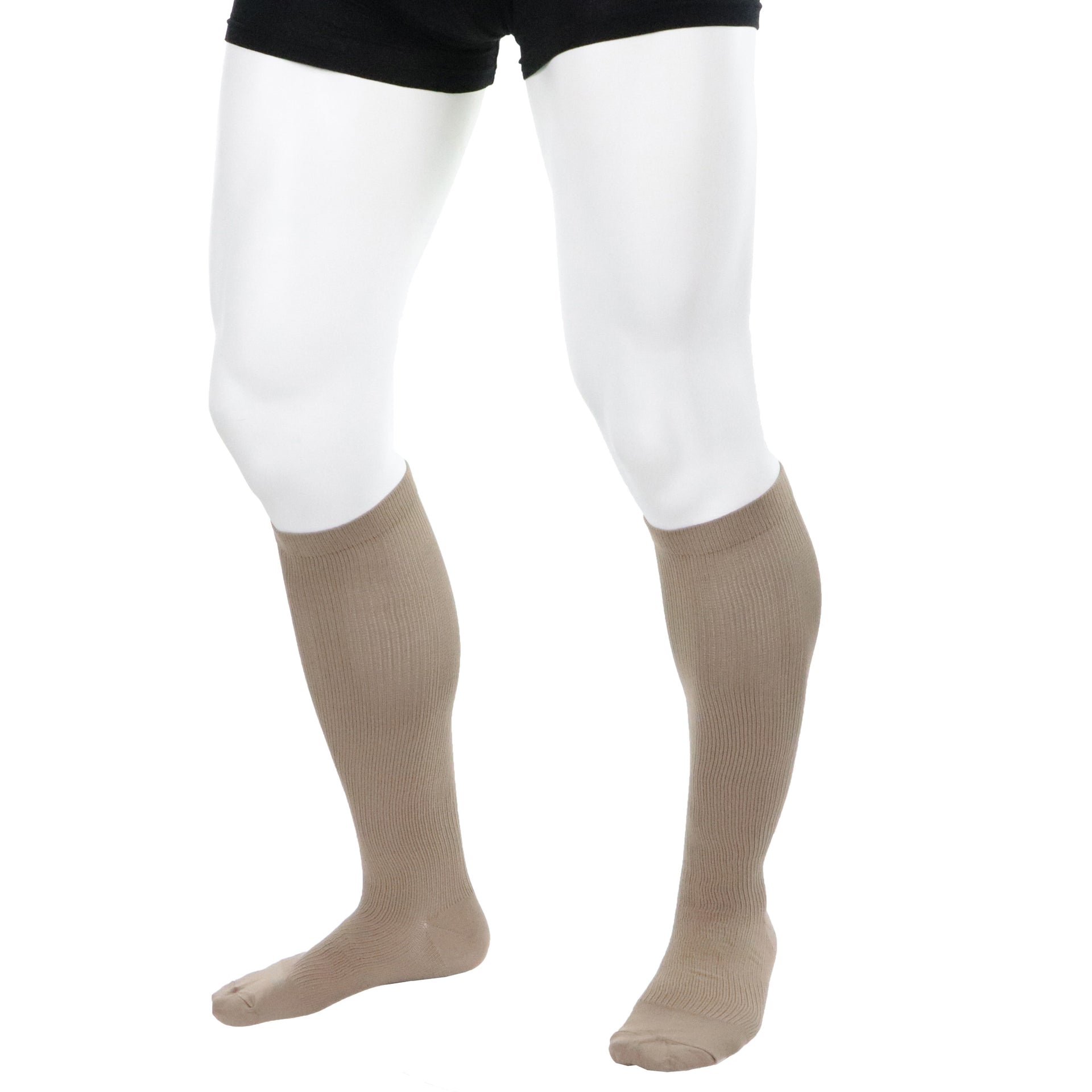 Bas De Compression Doctor Brace Actiman 20-30 Au Genou Tan Vue Proche Intérieur Jambe Droite
