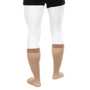 Bas De Compression Doctor Brace Homme 30-40 Au Genou Beige Semi-transparent Vue Des Mollets Et Du Talon