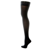 Bas De Compression Mediven Elegance Cuisse Noirs Vue Intérieur Jambe