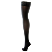 Bas De Compression Mediven Elegance Noirs Longueur À La Cuisse Vue Arrière Du Talon Et Des Orteils
