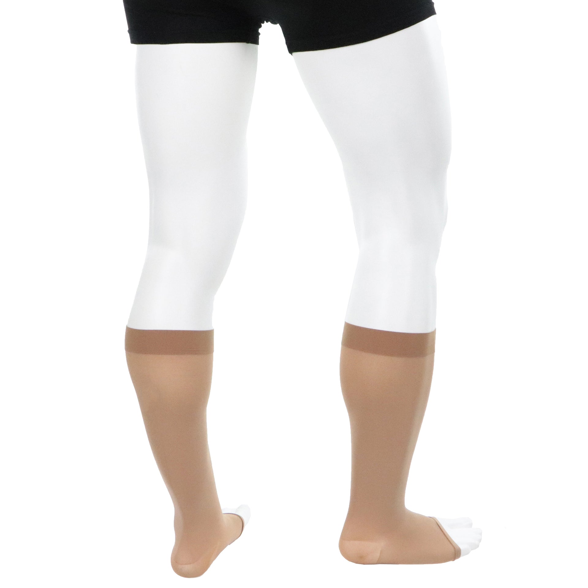 Bas De Contention 20-30 Au Genou Pointe Ouverte Pour Homme Doctor Brace Vue De Derrière