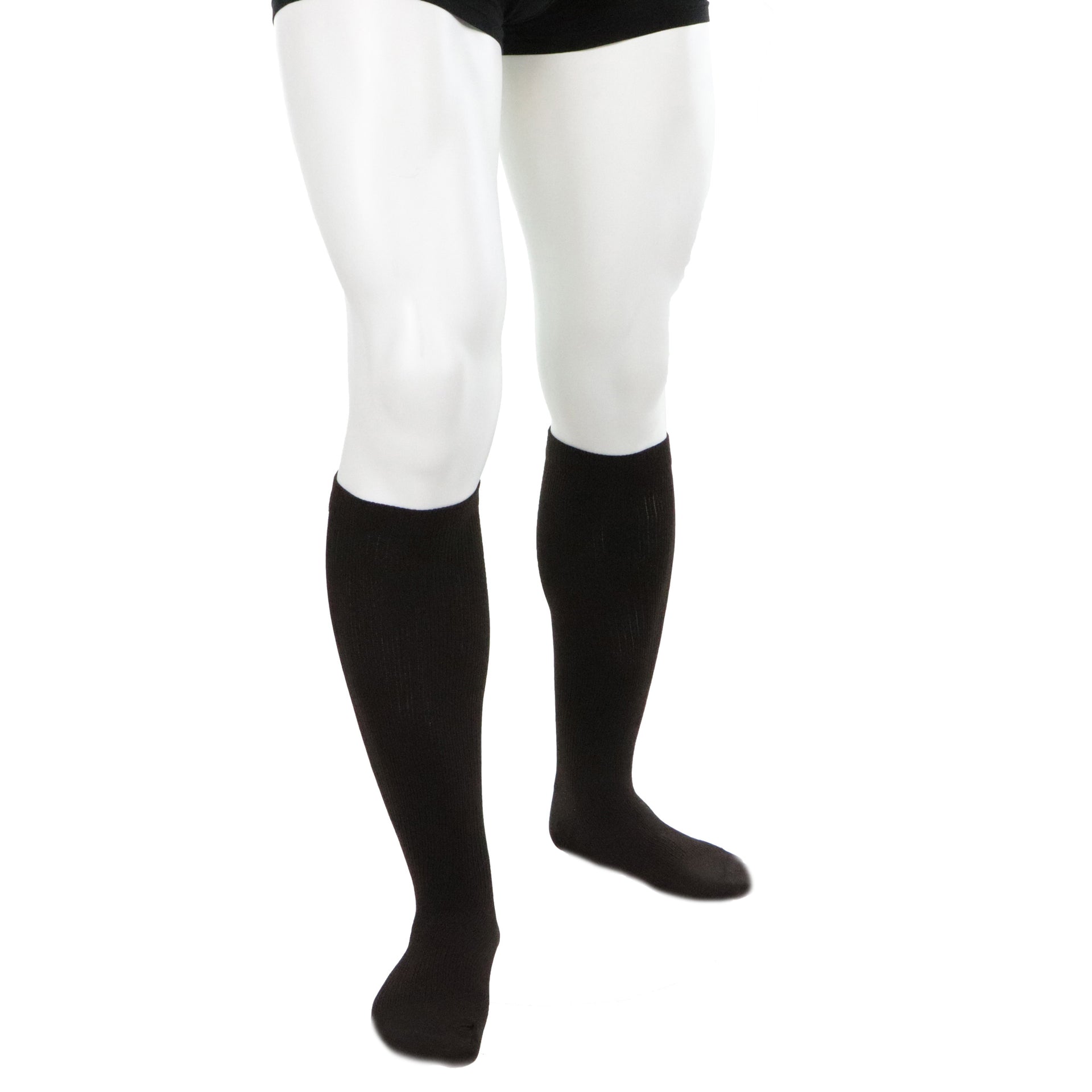 Bas De Contention Doctor Brace Actiman 20-30 mmHg Pour Mollet Homme Bruns Vue Frontale