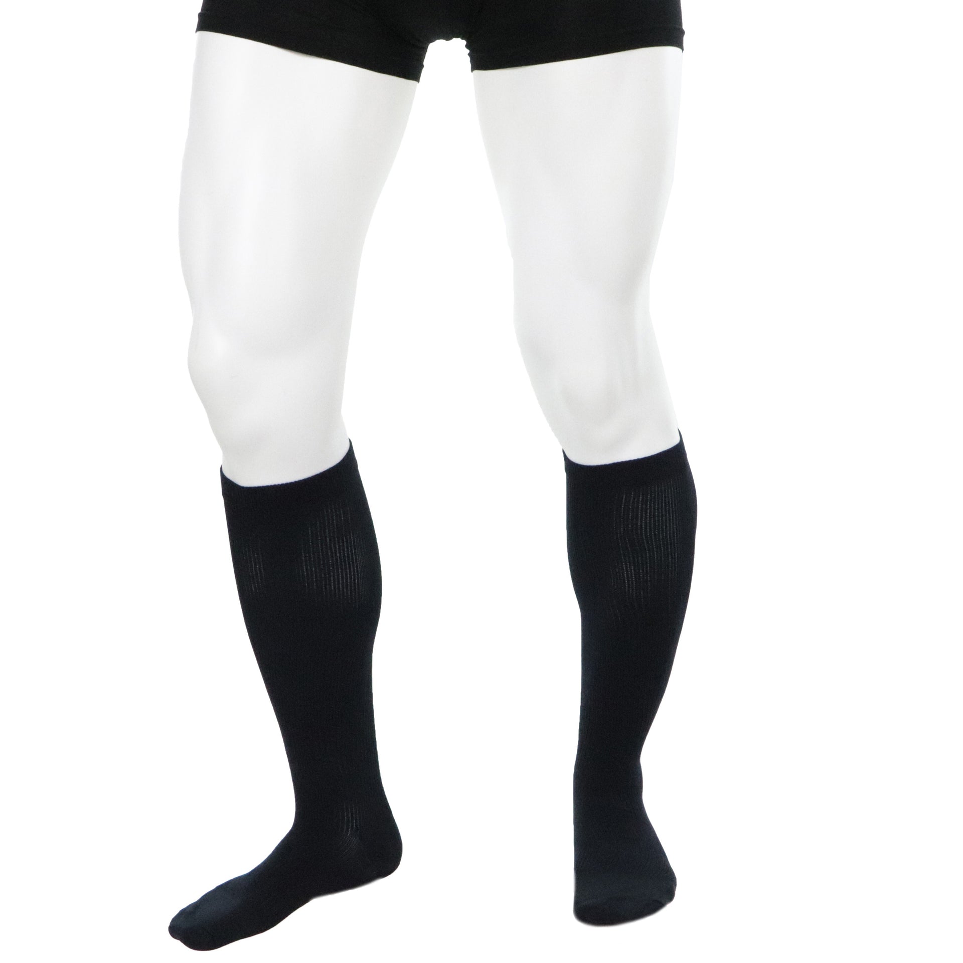 Bas De Compression Hommes 30-40 mmHg Chaussettes Bleu Marin Doctor Brace Actiman