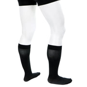 Bas De Soutien Homme Avec Compression 20-30 Courts Noirs Doctor Brace Vue Deux Jambes Côté Droit