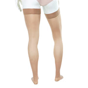 Bas Support Bout Ouvert Cuisse 20-30 mmHg Beige Doctor Brace Vue Arrière