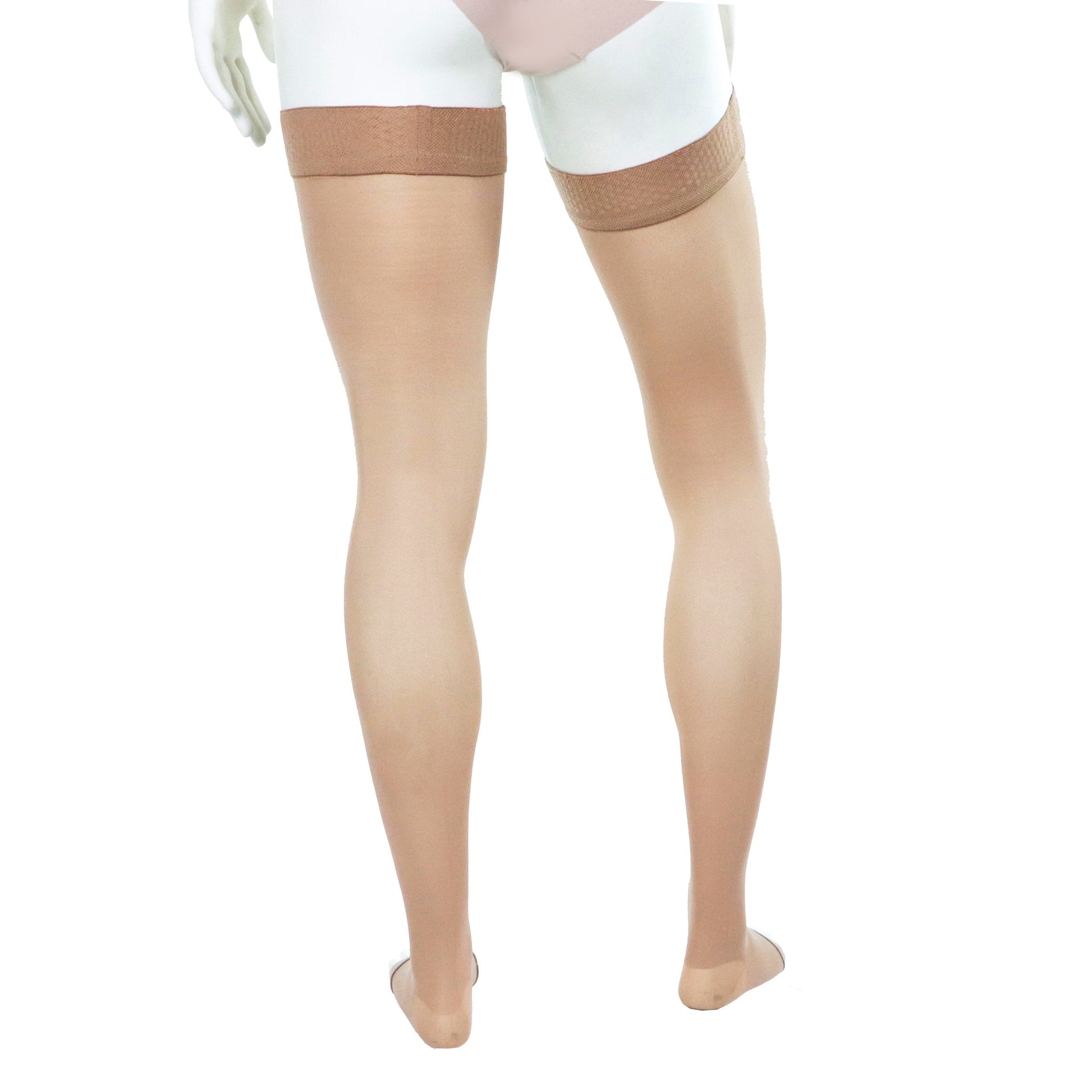 Bas Support À Bout Ouvert Aux Orteils Longueur Cuisse En 30-40 mmHg Doctor Brace Vue Arrière