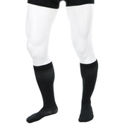 Bas Support Compressifs 30-40 Homme Au Genou Noir Semi-opaque Doctor Brace Vue Intérieur Jambe Droite