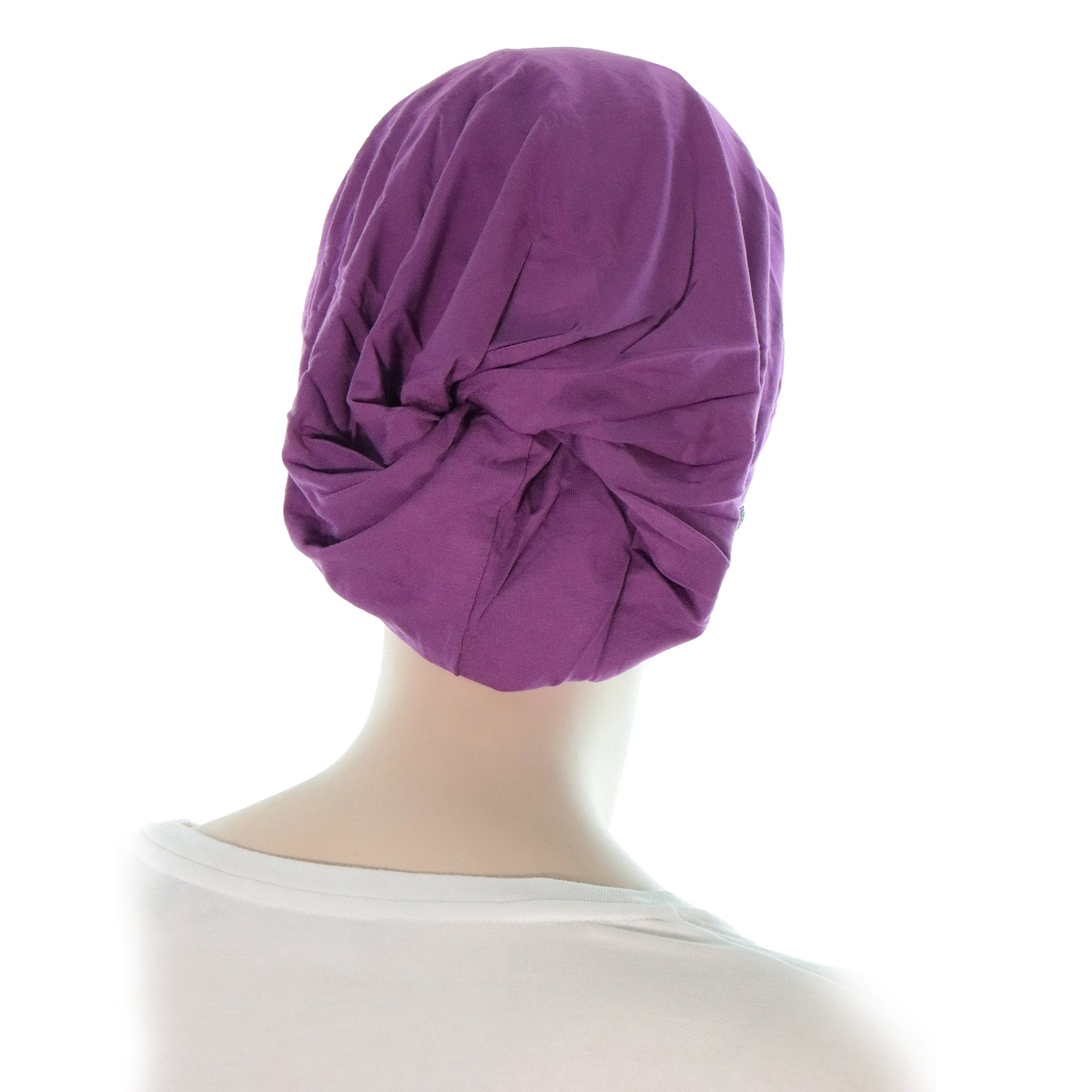 Bonnet Chimio Bambou Sans Couture Violet Beanieband Derrière