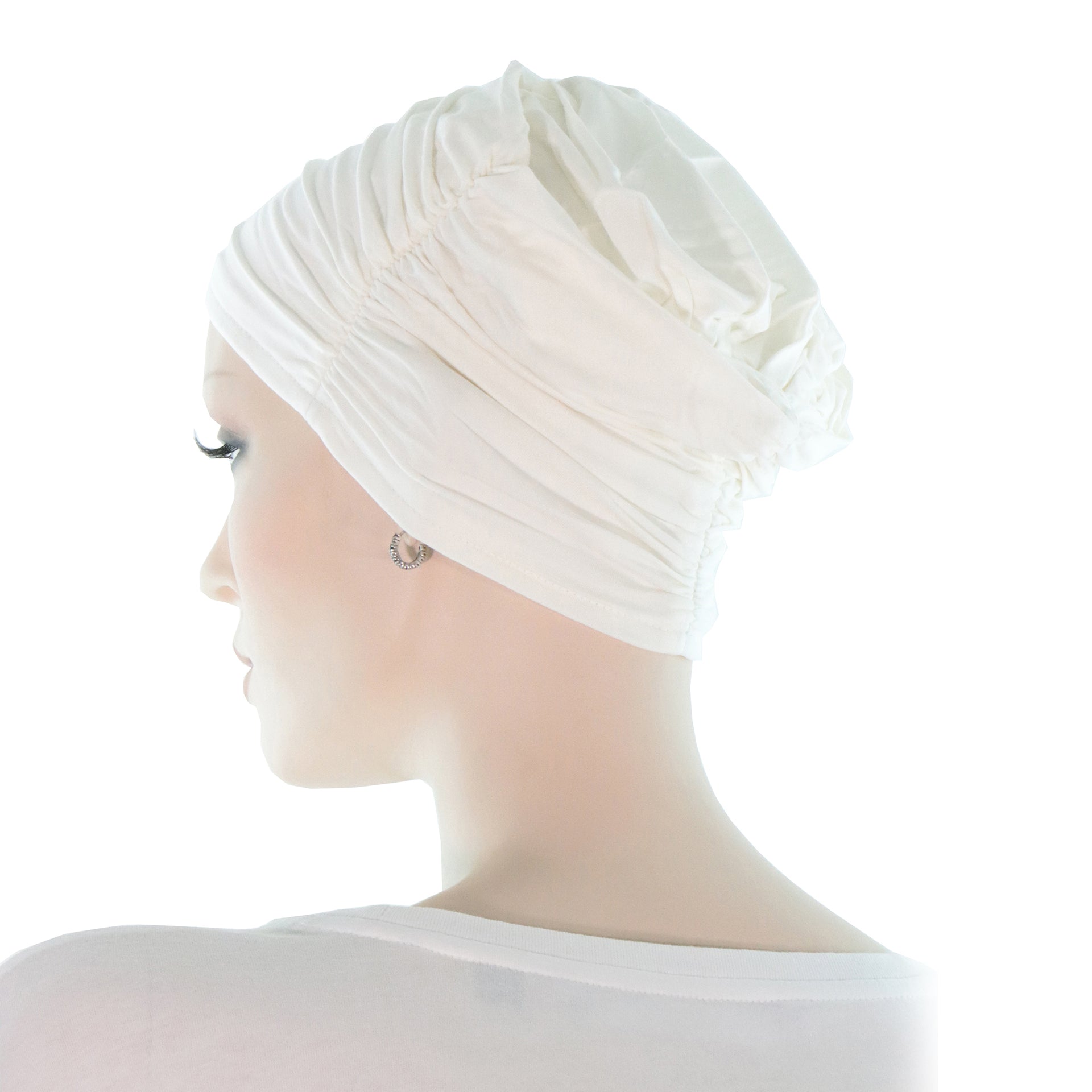 Bonnet Pour Chimiothérapie Cancer Bambou Simple Elegant Vue De Derrière