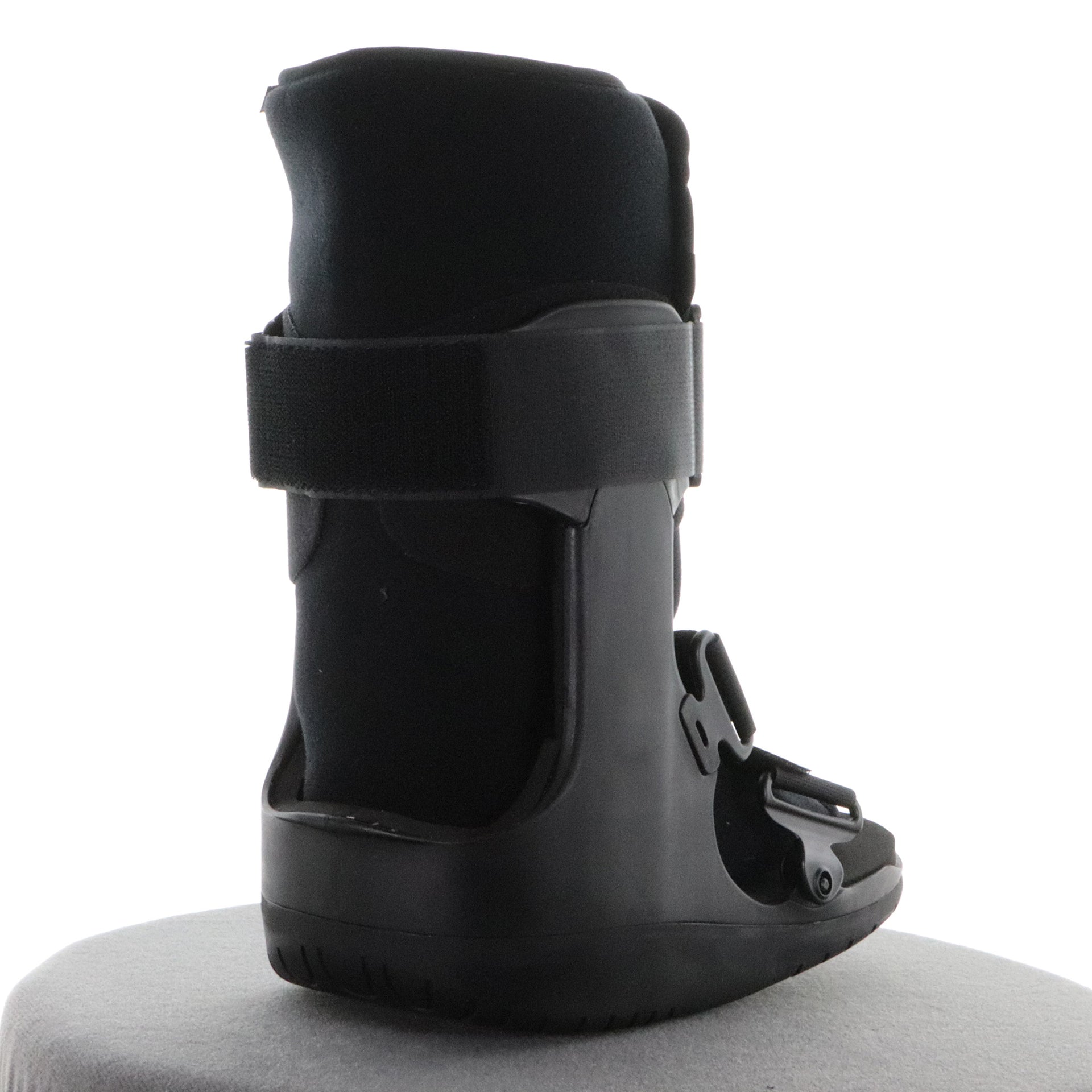 Botte De Décharge Gonflable Courte Noire Vue Arrière Droite