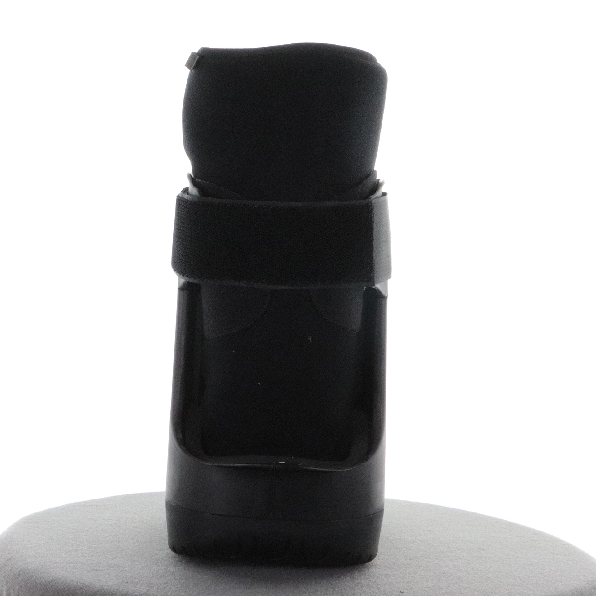 Botte De Fracture Air Cast Gonflable Courte Noire Vue De Derrière