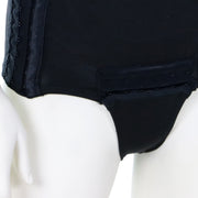 Ceinture Abdominale Post Opératoire Style Caleçon Compressif Ajustable Noir Vue De L'entrejambe Ouvrable Ajustable