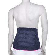 Ceinture Lombaire Pour Femme De Compression Élastique Grise Vue De Derrière