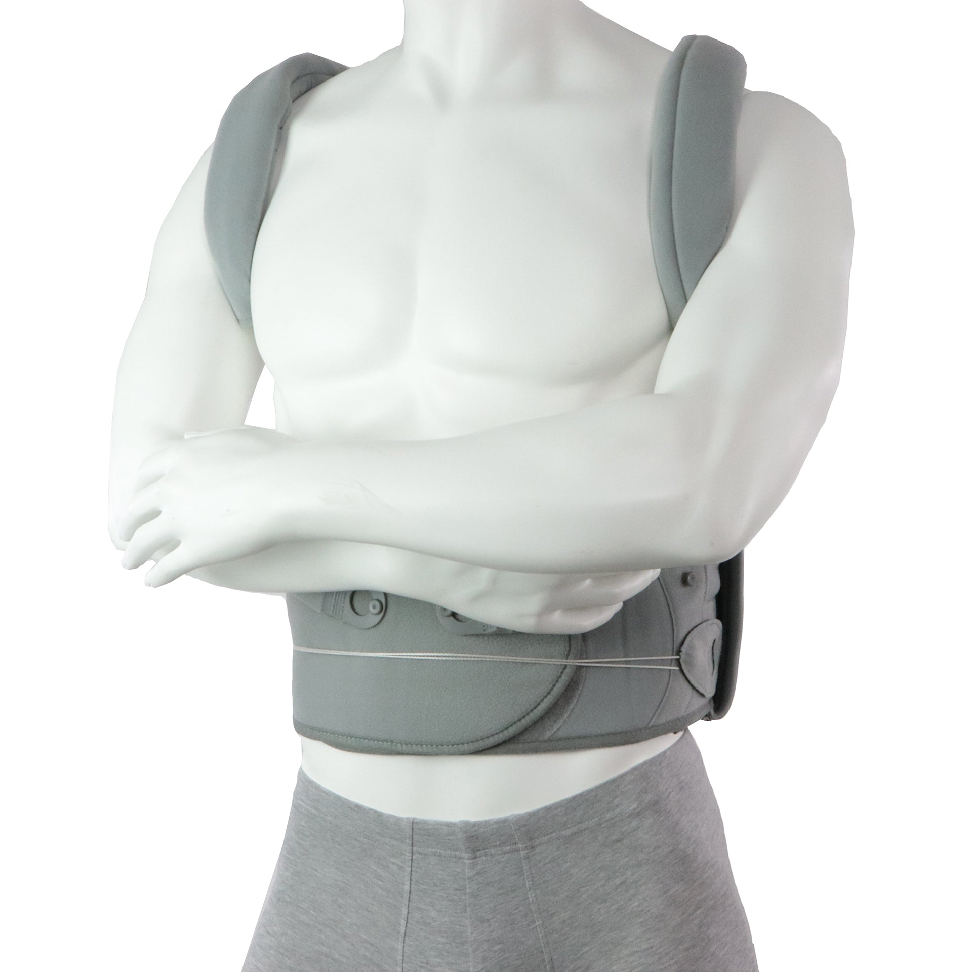 Ceinture Lombaire Et Thoracique Homme Pour Mal Au Dos De Décharge Vue Frontale