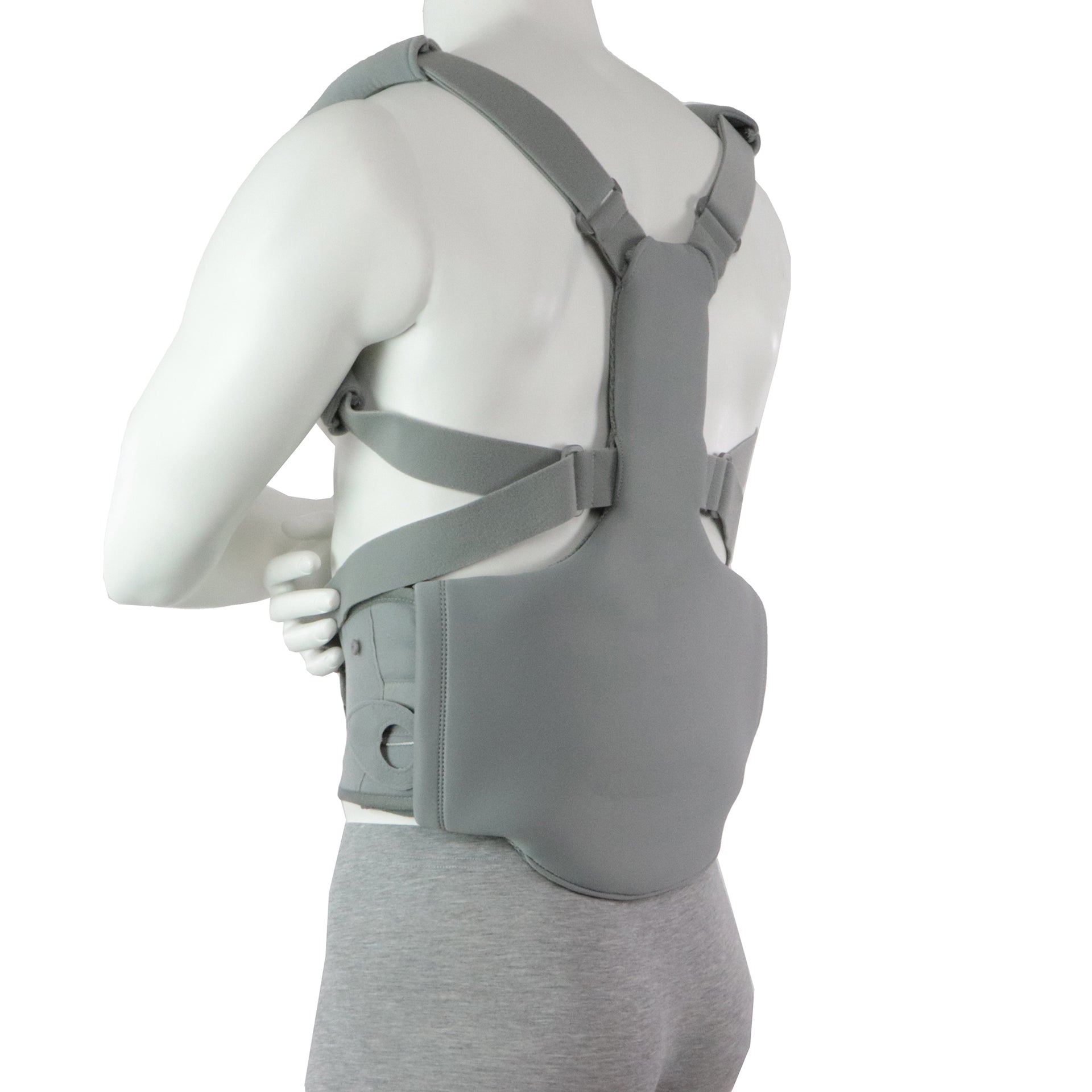 Ceinture Mal Au Dos Homme Haute De Décharge Vue Arrière Gauche