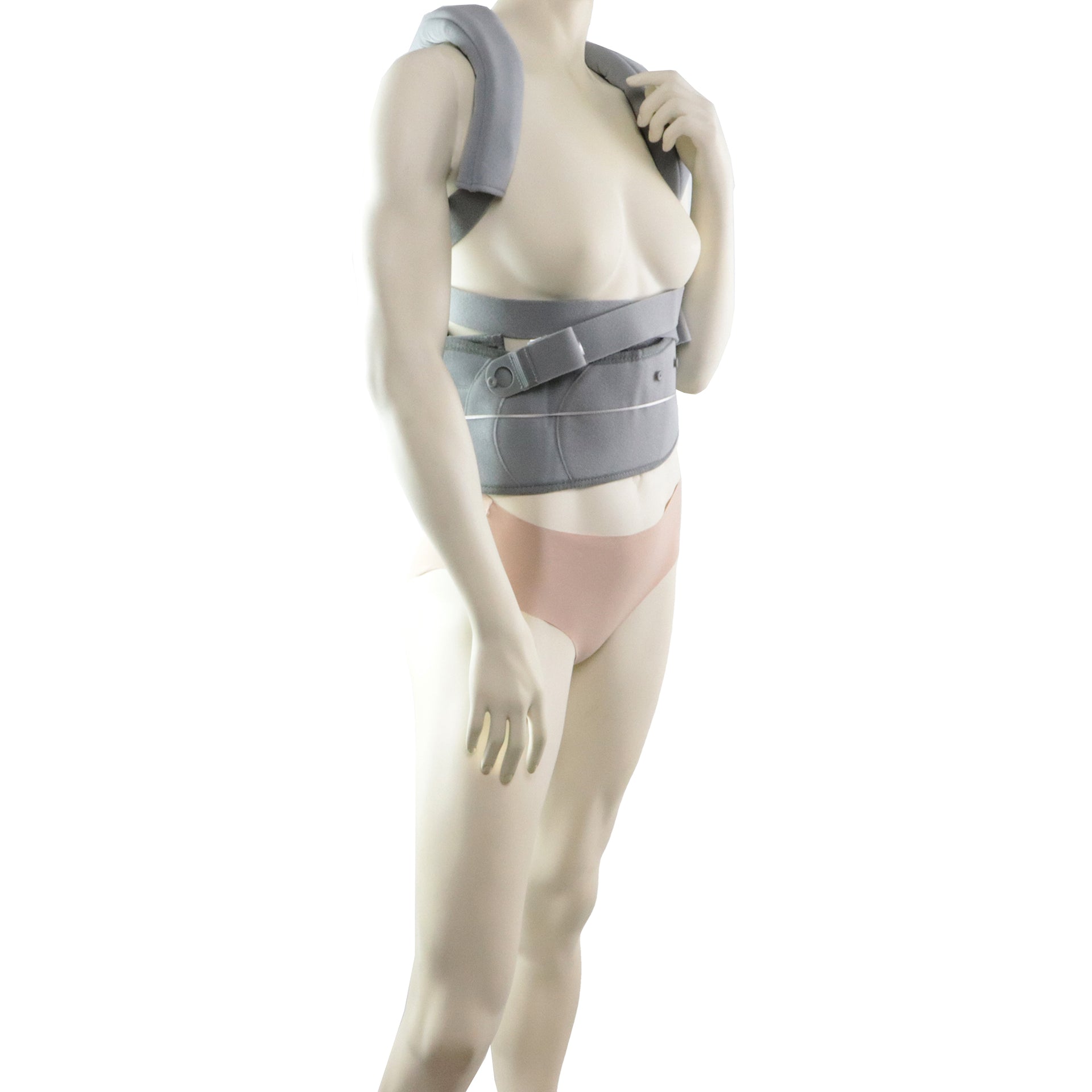 Ceinture Pour Le Dos Ostéoporose Ou Fracture De Vertèbres Femme Vue Avant Droite