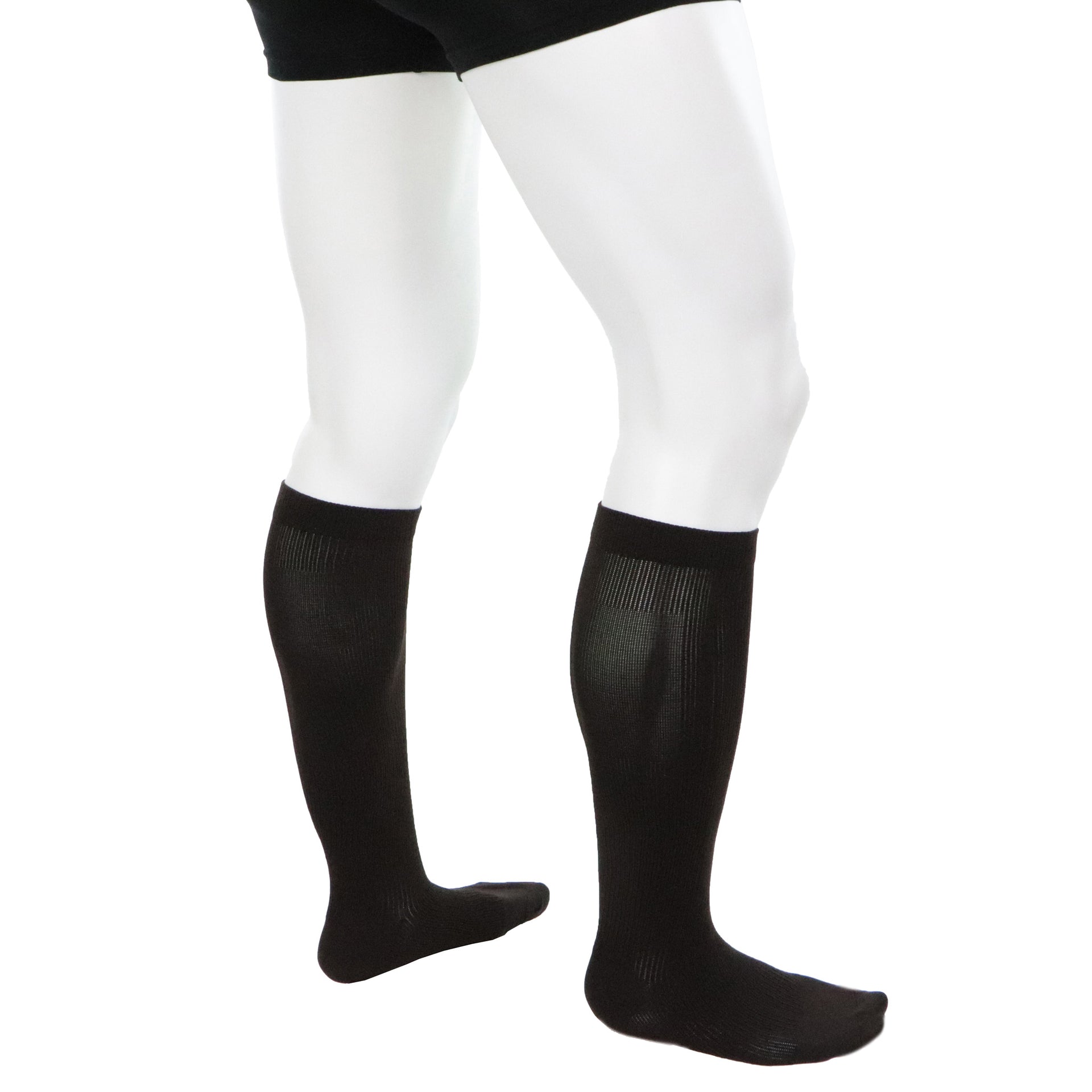 Chaussettes De Compression 20-30 Courts Brunes Doctor Brace Actiman Vue Sur Le Côté Des Jambes