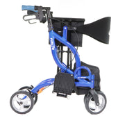 Combiné Déambulateur Fauteuil Roulant Pour Personne Âgée Airgo Fusion Plié Adapté Pour Grandes Personnes