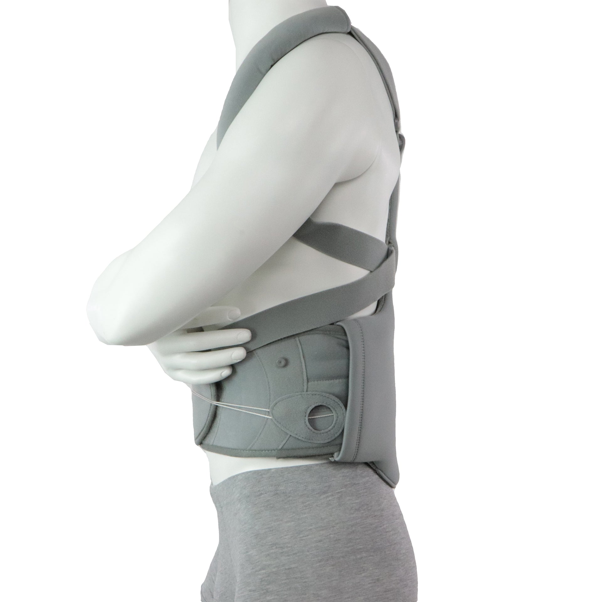 Corset Pour Le Dos Homme Pour Douleurs Dorsales De Décharge Vue De Côté