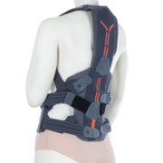 Corset Pour Le Dos À Ostéoporose Ou Dos Courbé De La Femme Vue Du Support À L'arrière Et Sur Le Côté