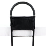 Côté De Lit Pour Personne Âgée Avec Pieds Et Panier De Rangement Noir Vue Rapprochée