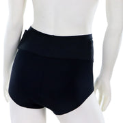 Culotte De Compression Pour Abdominoplastie En Microfibre Noire Vue De Derrière