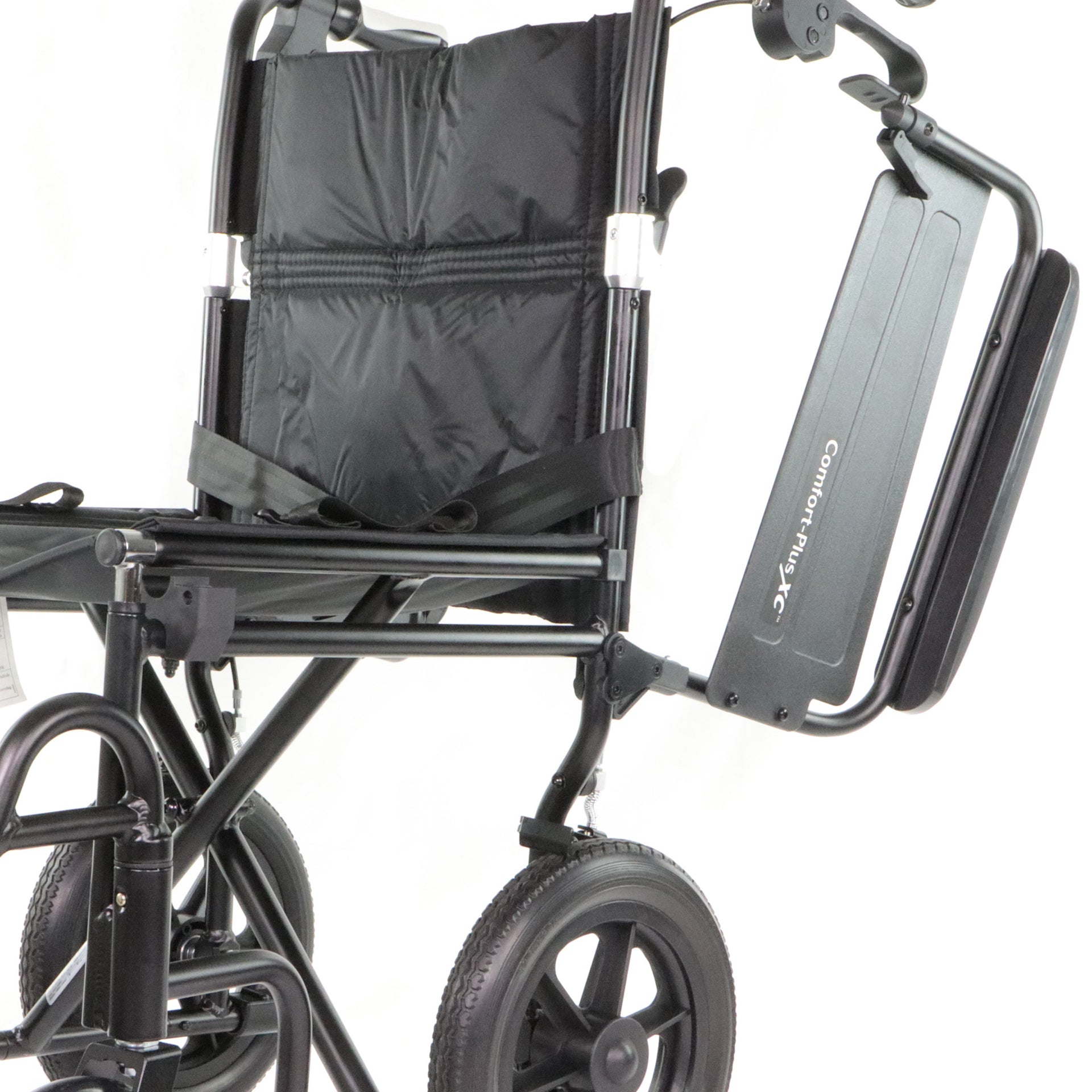 Fauteuil Roulant Airgo Comfort-Plus Pour Personnes Âgée Vue Des Accoudoirs Rabattables En Position Vers L'arrière
