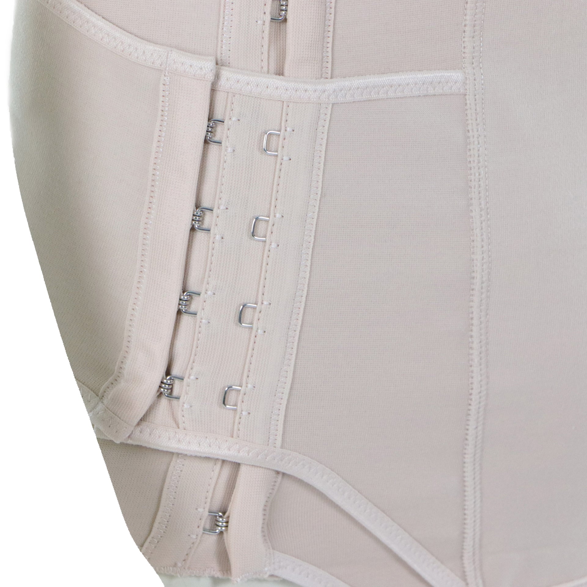 Gaine Abdominale De Contention Beige Avec L'intérieur En Coton Vue De L'ajustement De La Ceinture