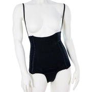 Gaine Post-Opératoire Après Abdominoplastie En Culotte Taille Haute Ajustable Noire