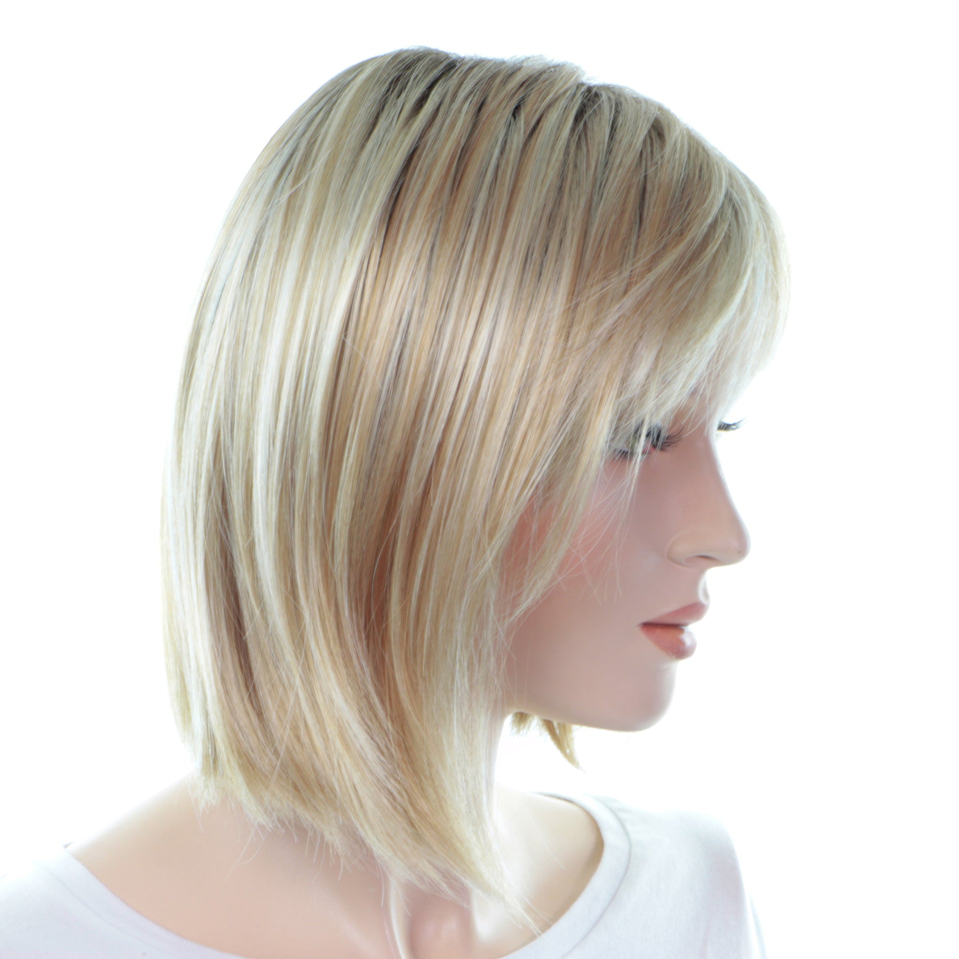 Perruqe Blonde Pour Femme Lisse Mi Longue Scorpio Vue Profil Droit