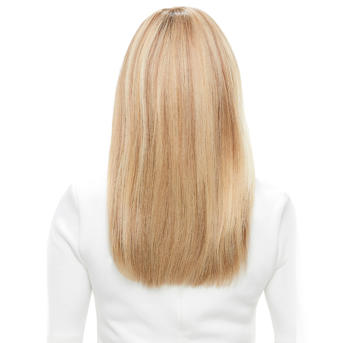 Perruque Cheveux Blonds Longs Lisses En Cheveux Naturels Remy Jon Renau Vue De Derrière