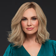 Perruque Cheveux Humains Blonds Lisses Ondulés Mi-Longue Jon Renau Carrie