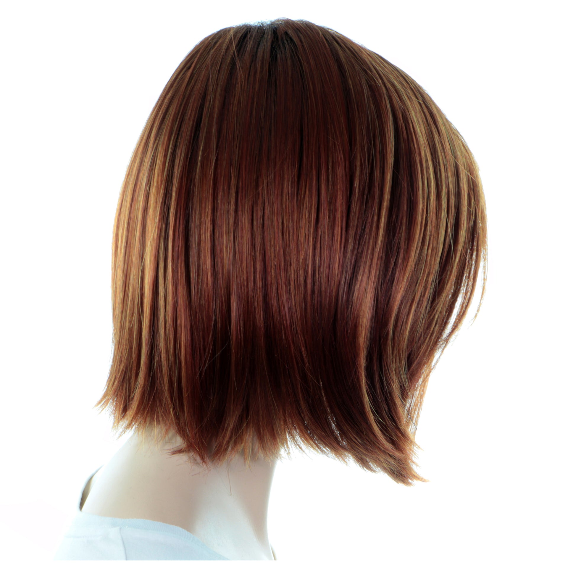 Perruque Coupe À La Nuque Avec Mèches Rousses Scorpio Vue Arrière Position 1
